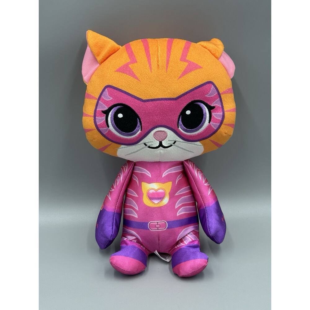 Disney Super Kitties Ginny Plush‎ Superhero Cat Stuffed Animal 14”